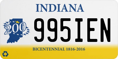 IN license plate 995IEN