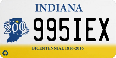 IN license plate 995IEX