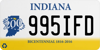 IN license plate 995IFD