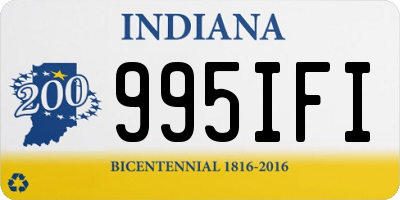 IN license plate 995IFI