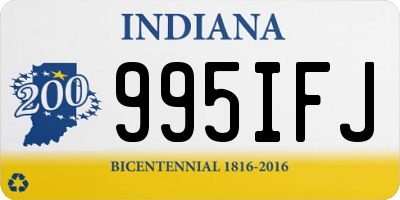 IN license plate 995IFJ