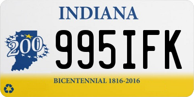 IN license plate 995IFK