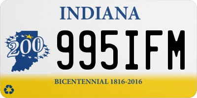 IN license plate 995IFM