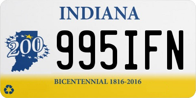 IN license plate 995IFN