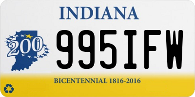 IN license plate 995IFW