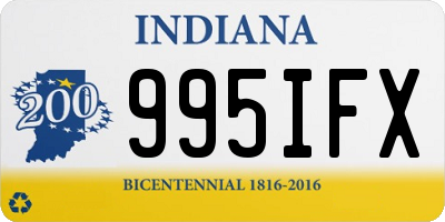 IN license plate 995IFX