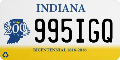 IN license plate 995IGQ