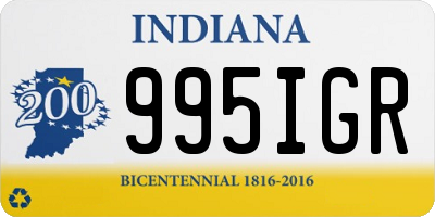 IN license plate 995IGR