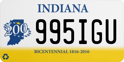 IN license plate 995IGU