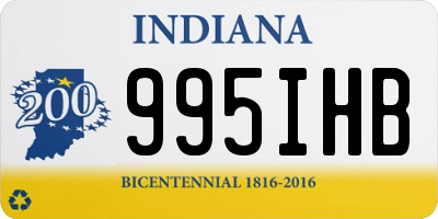 IN license plate 995IHB