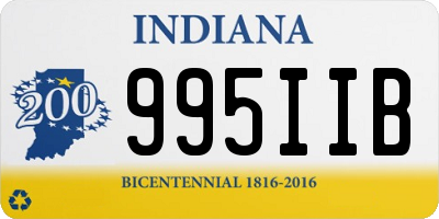 IN license plate 995IIB