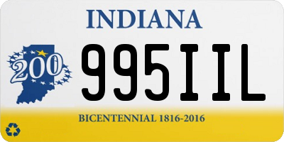 IN license plate 995IIL