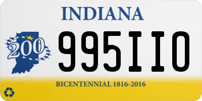 IN license plate 995IIO