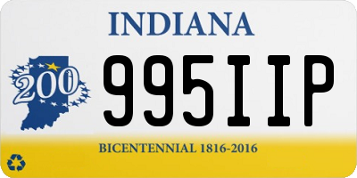 IN license plate 995IIP