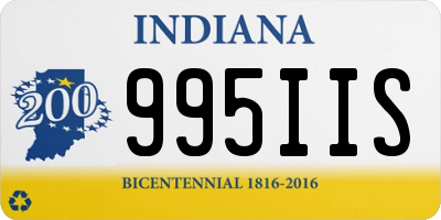 IN license plate 995IIS