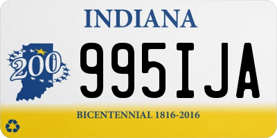 IN license plate 995IJA