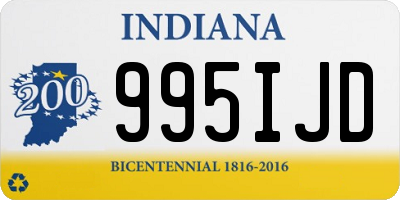 IN license plate 995IJD