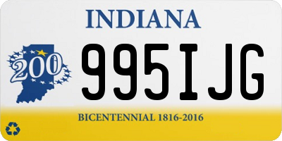 IN license plate 995IJG