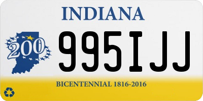 IN license plate 995IJJ