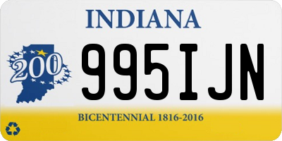 IN license plate 995IJN