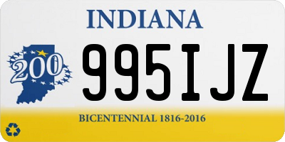 IN license plate 995IJZ