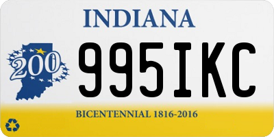 IN license plate 995IKC