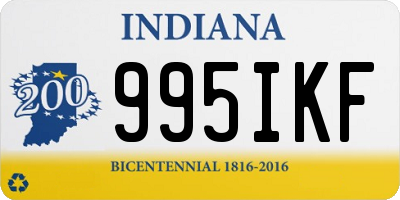 IN license plate 995IKF