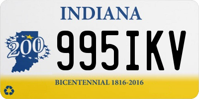 IN license plate 995IKV