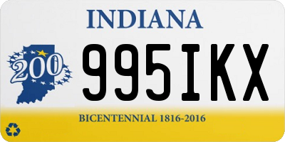 IN license plate 995IKX