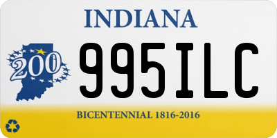 IN license plate 995ILC