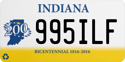 IN license plate 995ILF