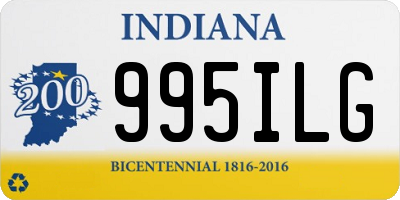 IN license plate 995ILG