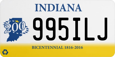 IN license plate 995ILJ