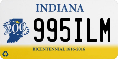 IN license plate 995ILM