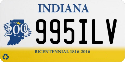 IN license plate 995ILV