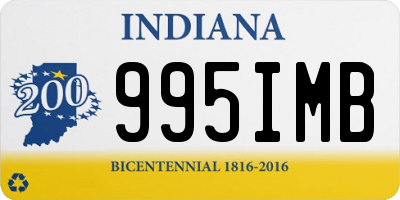 IN license plate 995IMB