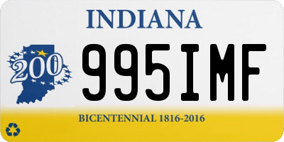 IN license plate 995IMF