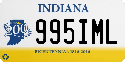 IN license plate 995IML