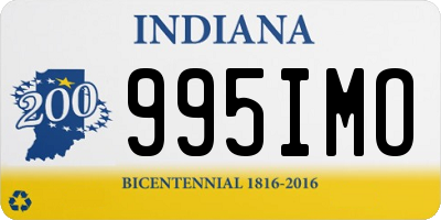 IN license plate 995IMO