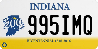 IN license plate 995IMQ