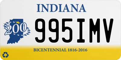 IN license plate 995IMV