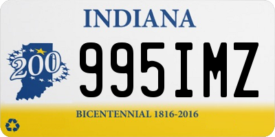 IN license plate 995IMZ