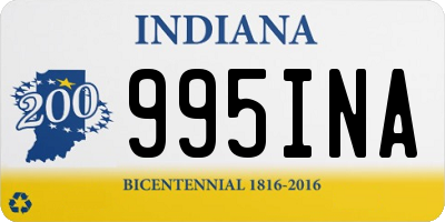 IN license plate 995INA