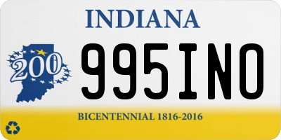 IN license plate 995INO