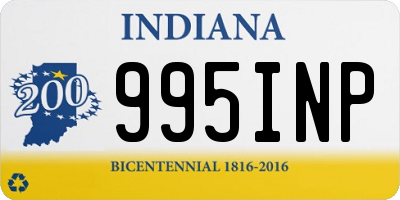 IN license plate 995INP