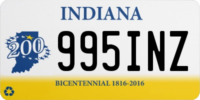 IN license plate 995INZ