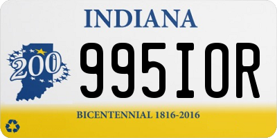 IN license plate 995IOR