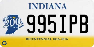 IN license plate 995IPB