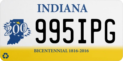 IN license plate 995IPG