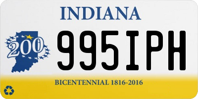 IN license plate 995IPH